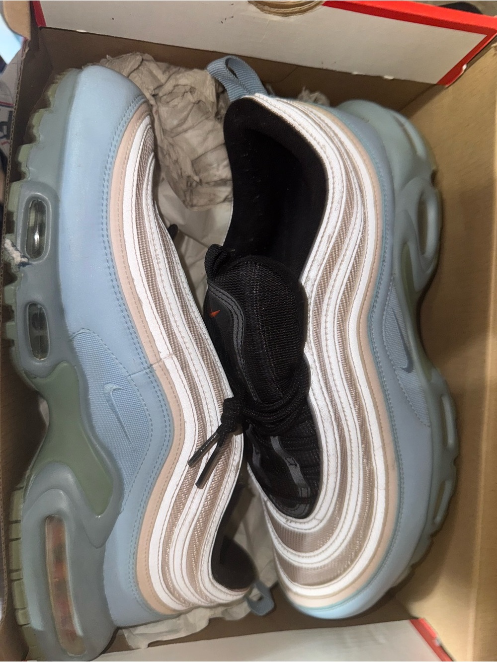 Nike Air Max Plus / 97 Box Label in Bright Red